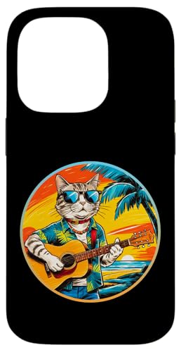 Lustige Katze spielt Gitarre am Strand Hülle für iPhone 14 Pro Lustige Katze spielt Gitarre am Strand Hülle für iPhone 14 Pro von Chillin Kitten Tropical Summer Clothing Co.