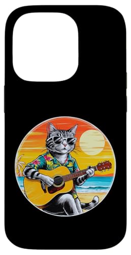 Lustige Katze spielt Gitarre am Strand Hülle für iPhone 14 Pro Lustige Katze spielt Gitarre am Strand Hülle für iPhone 14 Pro von Chillin Kitten Tropical Summer Clothing Co.