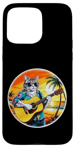 Lustige Katze spielt Gitarre am Strand Hülle für iPhone 15 Pro Max Lustige Katze spielt Gitarre am Strand Hülle für iPhone 15 Pro Max von Chillin Kitten Tropical Summer Clothing Co.