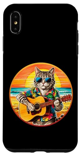 Lustige Katze spielt Gitarre am Strand Hülle für iPhone XS Max Lustige Katze spielt Gitarre am Strand Hülle für iPhone XS Max von Chillin Kitten Tropical Summer Clothing Co.