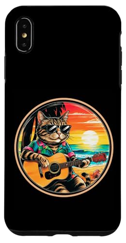 Lustige Katze spielt Gitarre am Strand Hülle für iPhone XS Max Lustige Katze spielt Gitarre am Strand Hülle für iPhone XS Max von Chillin Kitten Tropical Summer Clothing Co.