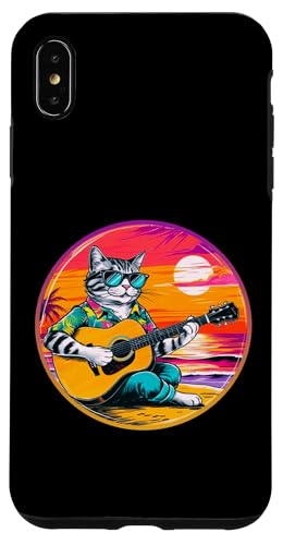 Lustige Katze spielt Gitarre am Strand Hülle für iPhone XS Max Lustige Katze spielt Gitarre am Strand Hülle für iPhone XS Max von Chillin Kitten Tropical Summer Clothing Co.