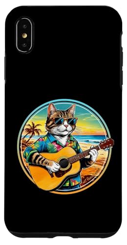 Lustige Katze spielt Gitarre am Strand Hülle für iPhone XS Max Lustige Katze spielt Gitarre am Strand Hülle für iPhone XS Max von Chillin Kitten Tropical Summer Clothing Co.