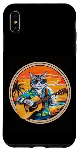 Lustige Katze spielt Gitarre am Strand Hülle für iPhone XS Max Lustige Katze spielt Gitarre am Strand Hülle für iPhone XS Max von Chillin Kitten Tropical Summer Clothing Co.