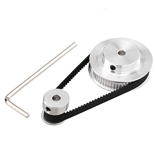 Chiloskit 2Kit 2GT Synchronrad, 20 & 60 Zähne, 5 mm Bohrung, Aluminium-Zahnriemenscheibe (Bohrung 5 mm (2 Stück pro Set)) von Chiloskit
