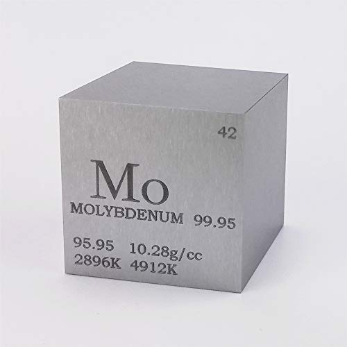 Periodendensystem-Tisch aus Molybdän-Metall, 25,4 mm, 99,95 % 168 g. von Chinaium