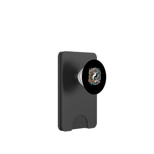 Chinesische Yin-Yang-Koi-Fischharmonie, künstlerische Kreationen PopSockets PopWallet für MagSafe von Chinese Yin Yang Koi Fish Harmony Creations