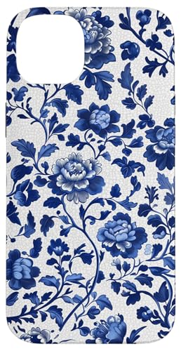 Blaue Chinoiserie Blumenmuster Vintage Floral Hülle für iPhone 14 Plus Blaue Chinoiserie Blumenmuster Vintage Floral Hülle für iPhone 14 Plus von Chinoiserie Flower Pattern Gifts