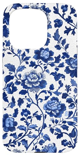 Blaue Chinoiserie Blumenmuster Vintage Floral Hülle für iPhone 15 Pro Blaue Chinoiserie Blumenmuster Vintage Floral Hülle für iPhone 15 Pro von Chinoiserie Flower Pattern Gifts