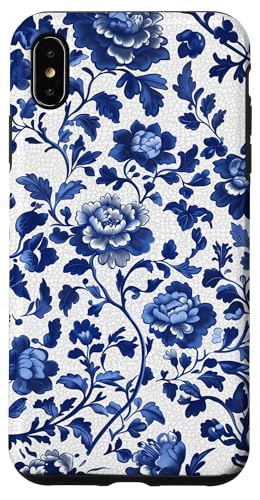 Blaue Chinoiserie Blumenmuster Vintage Floral Hülle für iPhone XS Max Blaue Chinoiserie Blumenmuster Vintage Floral Hülle für iPhone XS Max von Chinoiserie Flower Pattern Gifts