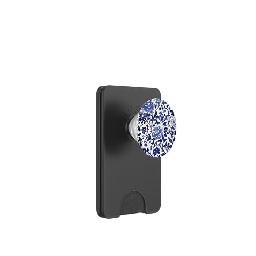 Blaue Chinoiserie Blumenmuster Vintage Floral PopSockets PopWallet für MagSafe Blaue Chinoiserie Blumenmuster Vintage Floral PopSockets PopWallet für MagSafe von Chinoiserie Flower Pattern Gifts