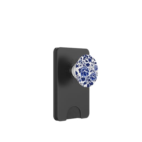 Blaue Chinoiserie Blumenmuster Vintage Floral PopSockets PopWallet für MagSafe Blaue Chinoiserie Blumenmuster Vintage Floral PopSockets PopWallet für MagSafe von Chinoiserie Flower Pattern Gifts