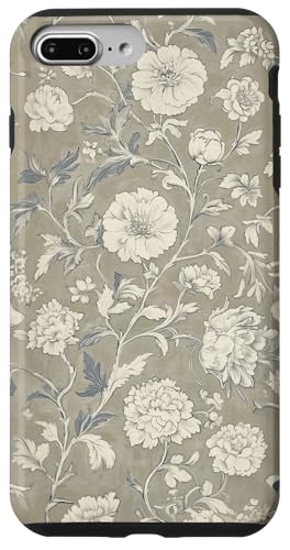 Chinoiserie Blumenmuster Vintage Floral Beige Tan Hülle für iPhone 7 Plus/8 Plus von Chinoiserie Flower Pattern Gifts
