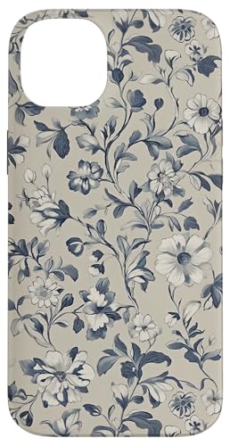 Chinoiserie Blumenmuster Vintage Floral Blau Beige Hülle für iPhone 14 Plus Chinoiserie Blumenmuster Vintage Floral Blau Beige Hülle für iPhone 14 Plus von Chinoiserie Flower Pattern Gifts
