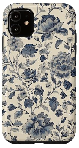 Chinoiserie Blumenmuster Vintage Floral Grau Beige Hülle für iPhone 11 Chinoiserie Blumenmuster Vintage Floral Grau Beige Hülle für iPhone 11 von Chinoiserie Flower Pattern Gifts