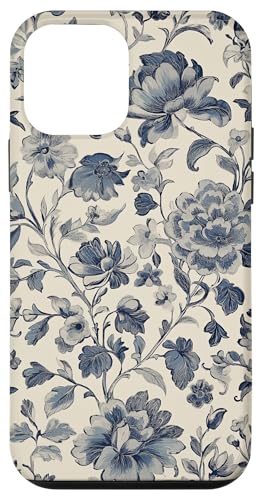 Chinoiserie Blumenmuster Vintage Floral Grau Beige Hülle für iPhone 12 mini Chinoiserie Blumenmuster Vintage Floral Grau Beige Hülle für iPhone 12 mini von Chinoiserie Flower Pattern Gifts