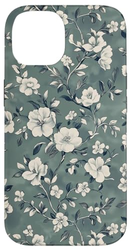 Chinoiserie Blumenmuster Vintage Floral Grau Salbeigrün Hülle für iPhone 14 Chinoiserie Blumenmuster Vintage Floral Grau Salbeigrün Hülle für iPhone 14 von Chinoiserie Flower Pattern Gifts