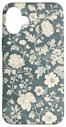 Chinoiserie Blumenmuster Vintage Floral Hülle für iPhone 16 Plus von Chinoiserie Flower Pattern Gifts