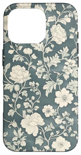 Chinoiserie Blumenmuster Vintage Floral Hülle für iPhone 16 Pro von Chinoiserie Flower Pattern Gifts