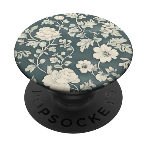 Chinoiserie Blumenmuster Vintage Floral PopSockets Klebender PopGrip von Chinoiserie Flower Pattern Gifts