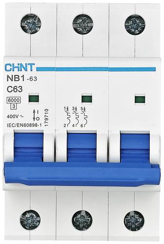 Chint 179699 NB1-63 3P C13 6kA DB Leitungsschutzschalter 3polig 13A 240 V, 415V von Chint