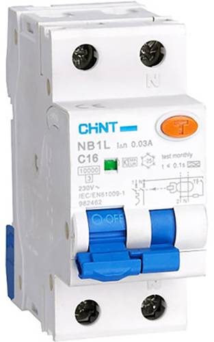 Chint 203005 Fehlerstrom-Schutzschalter 1polig 10A von Chint