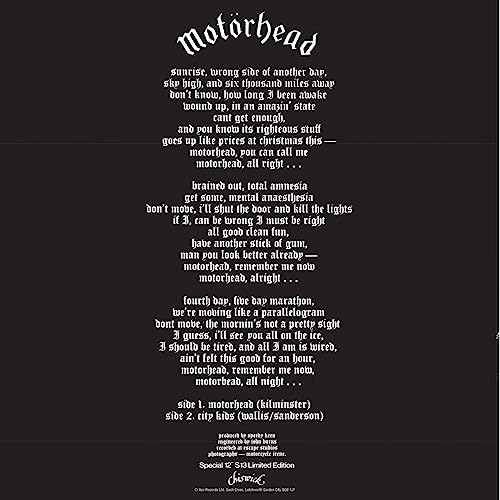 Motörhead / City Kids (12inch) [Vinyl Maxi-Single] von Chiswick