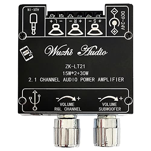 Chnegral -LT21 Bluetooth Digital VerstäRker Board Module 2.0 Stereo Dual Kanal 15W+15W+30W mit und Ton UnterstüTzung APP von Chnegral
