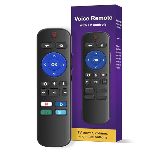 Roku Voice Remote - Kompatibel mit Roku Media Sticks, Playern, Fernsehern und Audiogeräten Roku Voice Remote - Kompatibel mit Roku Media Sticks, Playern, Fernsehern und Audiogeräten von Chobokiang