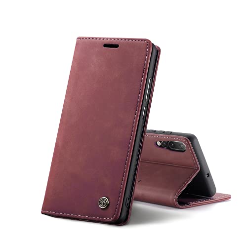 Chocoyi Kompatibel mit Huawei P20 Pro Hülle Leder,Magnetverschluss Premium PU Leder Flip Case,Standfunktion.-rot Chocoyi Kompatibel mit Huawei P20 Pro Hülle Leder,Magnetverschluss Premium PU Leder Flip Case,Standfunktion.-rot von Chocoyi