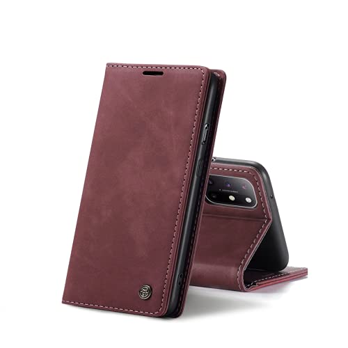 Chocoyi Kompatibel mit OnePlus 8 T Hülle Leder,Magnetverschluss Premium PU Leder Flip Case,Standfunktion.-rot Chocoyi Kompatibel mit OnePlus 8 T Hülle Leder,Magnetverschluss Premium PU Leder Flip Case,Standfunktion.-rot von Chocoyi