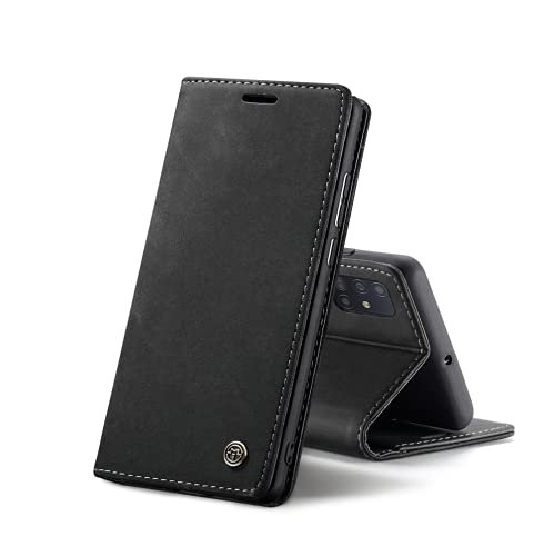 Chocoyi Kompatibel mit Samsung Galaxy A71 Hülle Leder,Magnetverschluss Premium PU Leder Flip Case,Standfunktion.-schwarz Chocoyi Kompatibel mit Samsung Galaxy A71 Hülle Leder,Magnetverschluss Premium PU Leder Flip Case,Standfunktion.-schwarz von Chocoyi