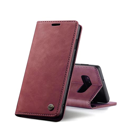 Chocoyi Kompatibel mit Samsung Galaxy S10E Hülle Leder,Magnetverschluss Premium PU Leder Flip Case,Standfunktion.-rot Chocoyi Kompatibel mit Samsung Galaxy S10E Hülle Leder,Magnetverschluss Premium PU Leder Flip Case,Standfunktion.-rot von Chocoyi