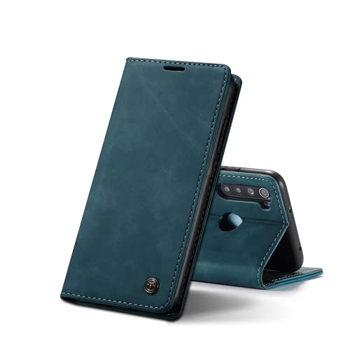 Chocoyi Kompatibel mit Xiaomi Redmi Note 8 Hülle Leder,Magnetverschluss Premium PU Leder Flip Case,Standfunktion.-Blau von Chocoyi