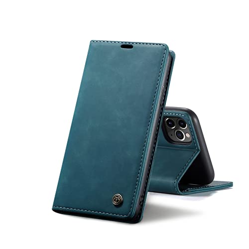 Chocoyi Kompatibel mit iPhone 11 6.1 Hülle Leder,Magnetverschluss Premium PU Leder Flip Case,Standfunktion.-Blau von Chocoyi