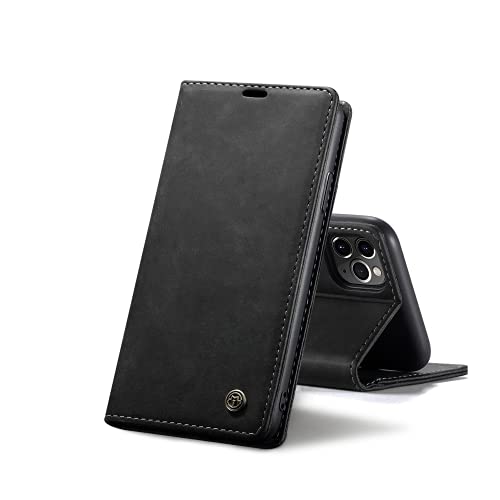 Chocoyi Kompatibel mit iPhone 11 6.1 Hülle Leder,Magnetverschluss Premium PU Leder Flip Case,Standfunktion.-schwarz von Chocoyi