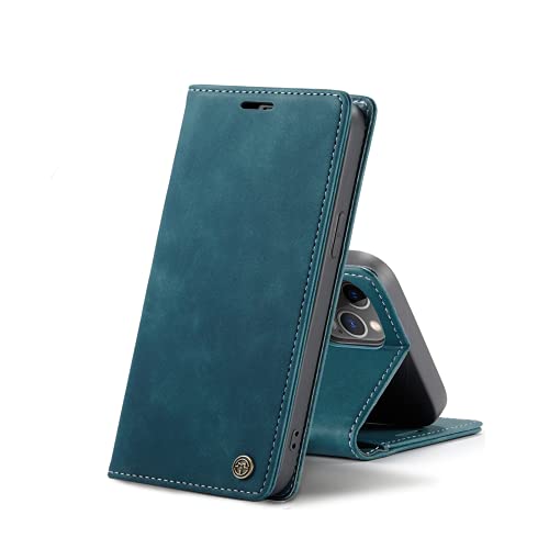 Chocoyi Kompatibel mit iPhone 12/Pro 6.1 Hülle Leder,Magnetverschluss Premium PU Leder Flip Case,Standfunktion.-Blau Chocoyi Kompatibel mit iPhone 12/Pro 6.1 Hülle Leder,Magnetverschluss Premium PU Leder Flip Case,Standfunktion.-Blau von Chocoyi