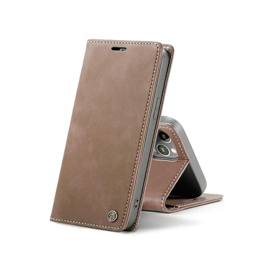 Chocoyi Kompatibel mit iPhone 12/Pro 6.1 Hülle Leder,Magnetverschluss Premium PU Leder Flip Case,Standfunktion.-Braun Chocoyi Kompatibel mit iPhone 12/Pro 6.1 Hülle Leder,Magnetverschluss Premium PU Leder Flip Case,Standfunktion.-Braun von Chocoyi