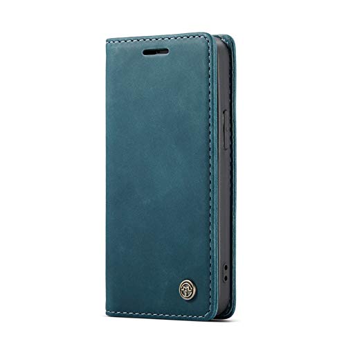 Chocoyi Kompatibel mit iPhone 13 Mini Hülle Leder,Magnetverschluss Premium PU Leder Flip Case,Standfunktion.-Blau von Chocoyi