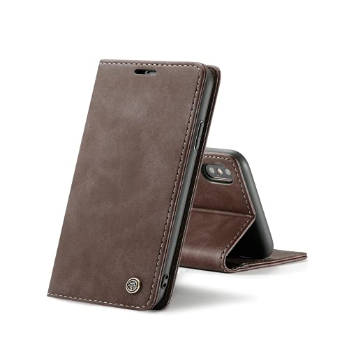 Chocoyi Kompatibel mit iPhone X/XS 5.8 Hülle Leder,Magnetverschluss Premium PU Leder Flip Case,Standfunktion.-Kaffee Braun Chocoyi Kompatibel mit iPhone X/XS 5.8 Hülle Leder,Magnetverschluss Premium PU Leder Flip Case,Standfunktion.-Kaffee Braun von Chocoyi