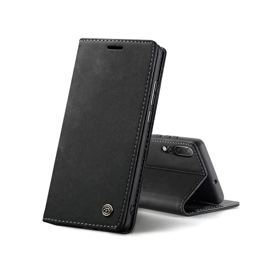 Chocoyi Schutzhülle aus Kunstleder für Huawei P20 Pro, Schutzhülle aus PU-Leder, Magnetverschluss, Kartenfächer, Standfunktion, Schwarz Chocoyi Schutzhülle aus Kunstleder für Huawei P20 Pro, Schutzhülle aus PU-Leder, Magnetverschluss, Kartenfächer, Standfunktion, Schwarz von Chocoyi