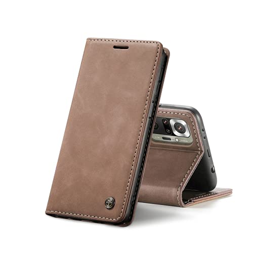 Chocoyi Schutzhülle aus Leder für Redmi Note 10 Pro/Note 10 Pro Max, Schutzhülle aus PU-Leder, Brieftasche, Magnetverschluss, Kartenfächer, Standfunktion, Braun Chocoyi Schutzhülle aus Leder für Redmi Note 10 Pro/Note 10 Pro Max, Schutzhülle aus PU-Leder, Brieftasche, Magnetverschluss, Kartenfächer, Standfunktion, Braun von Chocoyi