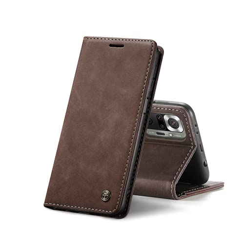 Chocoyi Schutzhülle aus Leder für Redmi Note 10 Pro/Note 10 Pro Max, Schutzhülle aus PU-Leder, Brieftasche, Magnetverschluss, Kartenfächer, Standfunktion, Kaffeebraun Chocoyi Schutzhülle aus Leder für Redmi Note 10 Pro/Note 10 Pro Max, Schutzhülle aus PU-Leder, Brieftasche, Magnetverschluss, Kartenfächer, Standfunktion, Kaffeebraun von Chocoyi