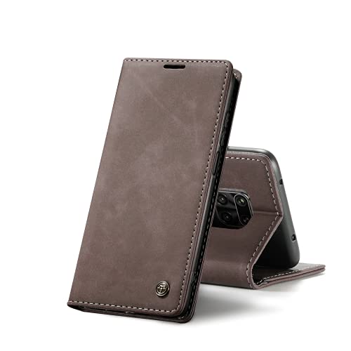 Chocoyi Schutzhülle aus Leder für Xiaomi Redmi Note 9S/Note 9 Pro, Schutzhülle, PU-Leder, Brieftasche, Magnetverschluss, Kartenfächer, Standfunktion, Kaffeebraun Chocoyi Schutzhülle aus Leder für Xiaomi Redmi Note 9S/Note 9 Pro, Schutzhülle, PU-Leder, Brieftasche, Magnetverschluss, Kartenfächer, Standfunktion, Kaffeebraun von Chocoyi