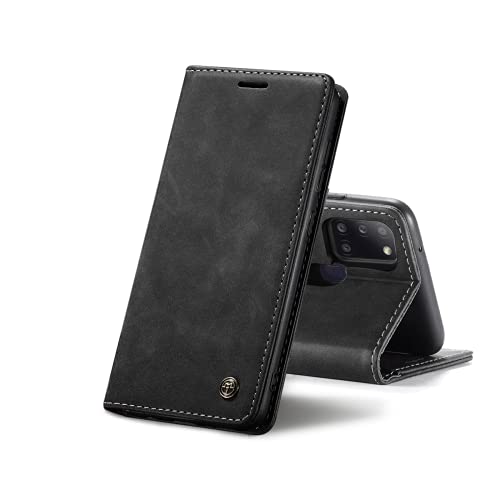 Chocoyi Schutzhülle aus Kunstleder für Samsung Galaxy A21S, Schutzhülle aus PU-Leder, Magnetverschluss, Kartenfächer, Standfunktion, Schwarz Chocoyi Schutzhülle aus Kunstleder für Samsung Galaxy A21S, Schutzhülle aus PU-Leder, Magnetverschluss, Kartenfächer, Standfunktion, Schwarz von Chocoyi