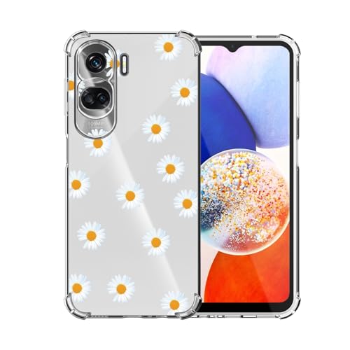 ChoosEU Transparent Hülle für Honor 90 Lite 5G Weich TPU Silikon Case mit Blume Muster Motiv für Mädchen Frauen Dünne Handyhülle Stoßfeste Airbag Schutzhülle Durchsichtig Cover - Weiß Gelb ChoosEU Transparent Hülle für Honor 90 Lite 5G Weich TPU Silikon Case mit Blume Muster Motiv für Mädchen Frauen Dünne Handyhülle Stoßfeste Airbag Schutzhülle Durchsichtig Cover - Weiß Gelb von Choeeu