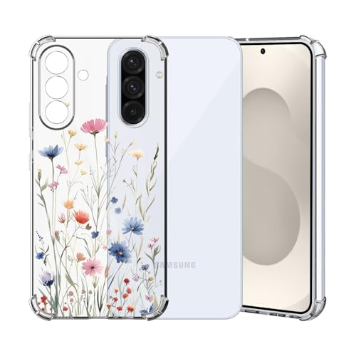 ChoosEU Transparent Hülle für Samsung Galaxy A36 5G Weich TPU Silikon Case mit Blume Muster Motiv Dünne Handyhülle Stoßfeste Airbag Schutzhülle Durchsichtig Cover für Galaxy A36 5G - Blau Rosa ChoosEU Transparent Hülle für Samsung Galaxy A36 5G Weich TPU Silikon Case mit Blume Muster Motiv Dünne Handyhülle Stoßfeste Airbag Schutzhülle Durchsichtig Cover für Galaxy A36 5G - Blau Rosa von Choeeu