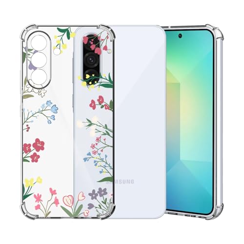 ChoosEU Transparent Hülle für Samsung Galaxy A56 5G Weich TPU Silikon Case mit Blume Muster Motiv Dünne Handyhülle Stoßfeste Airbag Schutzhülle Durchsichtig Cover für Galaxy A56 5G - Rot Blau ChoosEU Transparent Hülle für Samsung Galaxy A56 5G Weich TPU Silikon Case mit Blume Muster Motiv Dünne Handyhülle Stoßfeste Airbag Schutzhülle Durchsichtig Cover für Galaxy A56 5G - Rot Blau von Choeeu