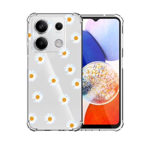 ChoosEU Transparent Hülle für Xiaomi Redmi Note 13 5G Weich TPU Silikon Case mit Blume Muster Motiv für Mädchen Frauen Dünne Handyhülle Stoßfeste Airbag Schutzhülle Durchsichtig Cover - Weiß Gelb ChoosEU Transparent Hülle für Xiaomi Redmi Note 13 5G Weich TPU Silikon Case mit Blume Muster Motiv für Mädchen Frauen Dünne Handyhülle Stoßfeste Airbag Schutzhülle Durchsichtig Cover - Weiß Gelb von Choeeu