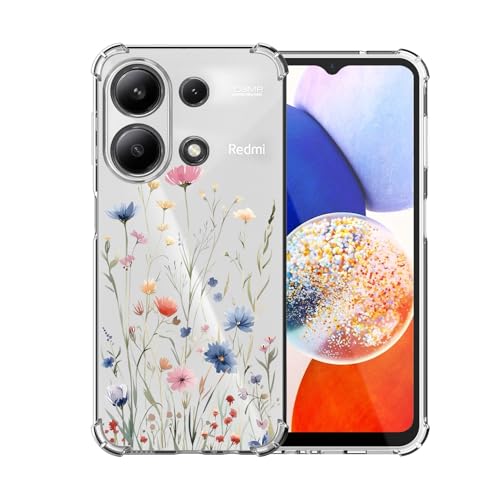 ChoosEU Transparent Hülle für Xiaomi Redmi Note 13 Pro 4G / Poco M6 Pro 4G Weich TPU Silikon Case mit Blume Muster Motiv Dünne Handyhülle Stoßfeste Airbag Schutzhülle Durchsichtig Cover - Blau Rosa ChoosEU Transparent Hülle für Xiaomi Redmi Note 13 Pro 4G / Poco M6 Pro 4G Weich TPU Silikon Case mit Blume Muster Motiv Dünne Handyhülle Stoßfeste Airbag Schutzhülle Durchsichtig Cover - Blau Rosa von Choeeu